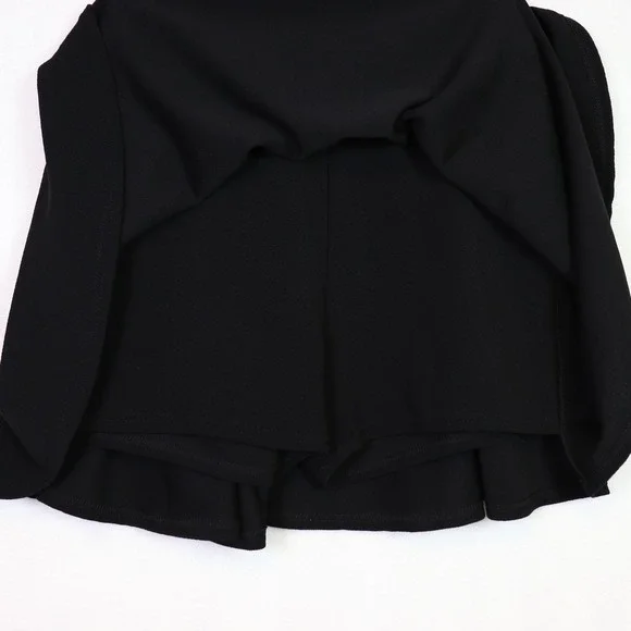 DJT Black Textured Crepe Flared Skater Skort XXL - Picture 3 of 6